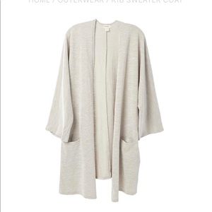 DONNI. Ribbed Sweater Coat